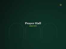 Prayer hall interior